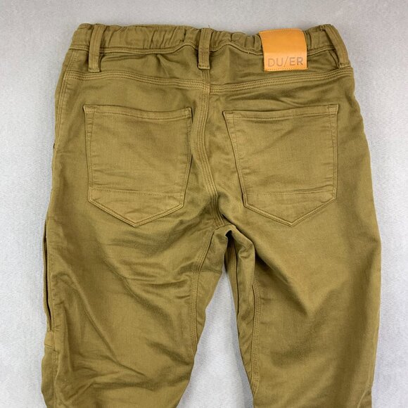 DU/ER Mens Pants 29 Beige N2X Slim Fit No Sweat Jogger Tapered Performance 29x29 - Picture 14 of 15